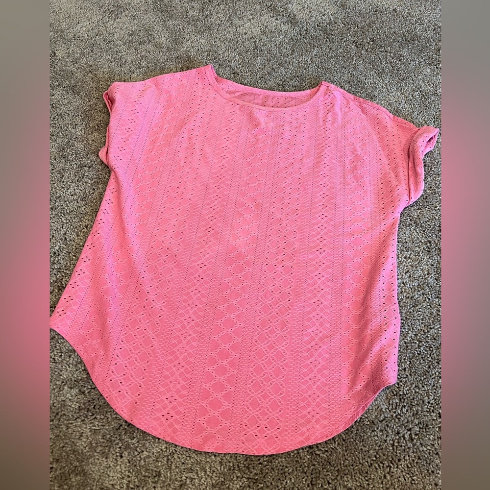Pink Cap Sleeve Blouse